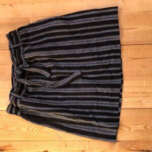 LOFT Womens Linen Belted Mini Skirt